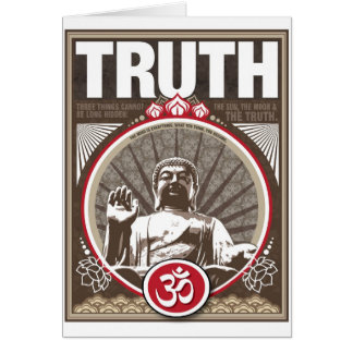 Buddha TRUTH Hälsningskort