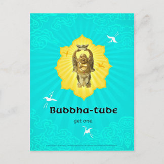 Buddha-tude (vykort) vykort