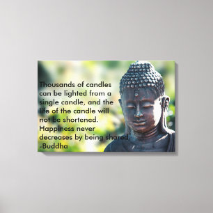 Buddha "tusentals stearinljus ", canvastryck