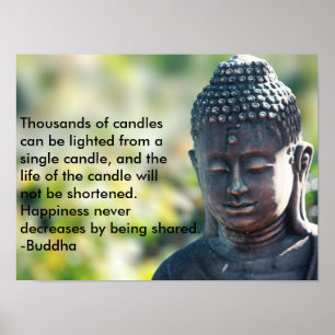 Buddha "tusentals stearinljus ", poster