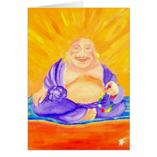Buddha - tycka om lightnessen av att vara hälsningskort