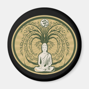 Buddha under det Bodhi träd Magnet