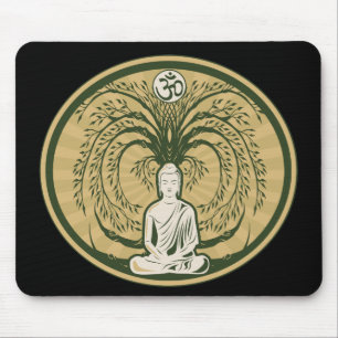 Buddha under det Bodhi träd Musmatta