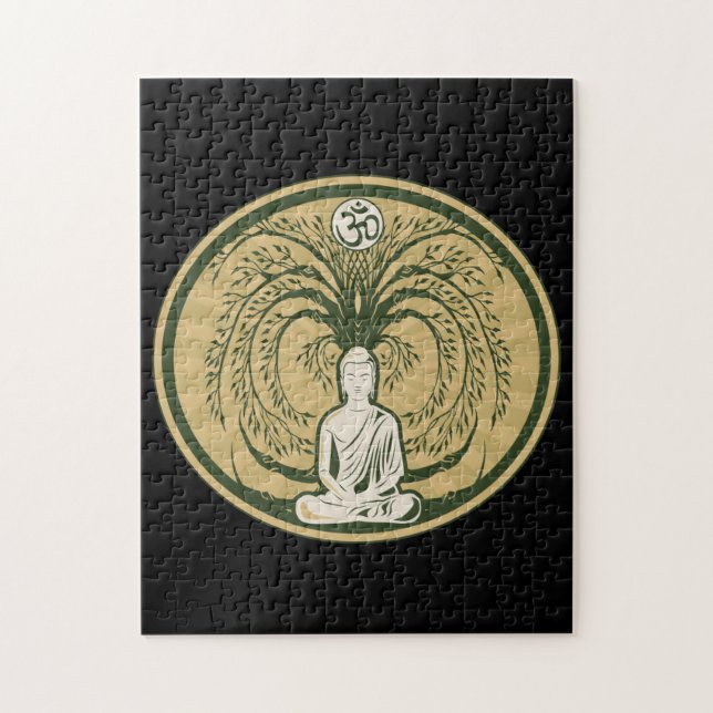 Buddha under det Bodhi träd Pussel (Vertikal)