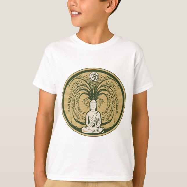 Buddha under det Bodhi träd Tee (Framsida)