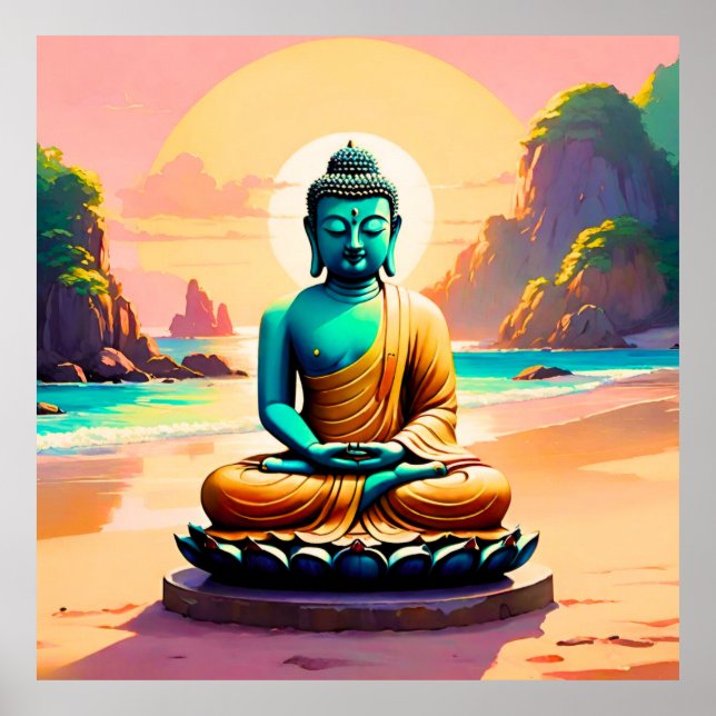 Buddha - Upplysta kuster av upplysning  Poster (Framsidan)