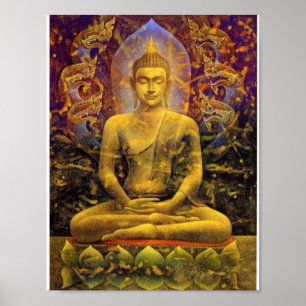 Buddha-utskrift Poster
