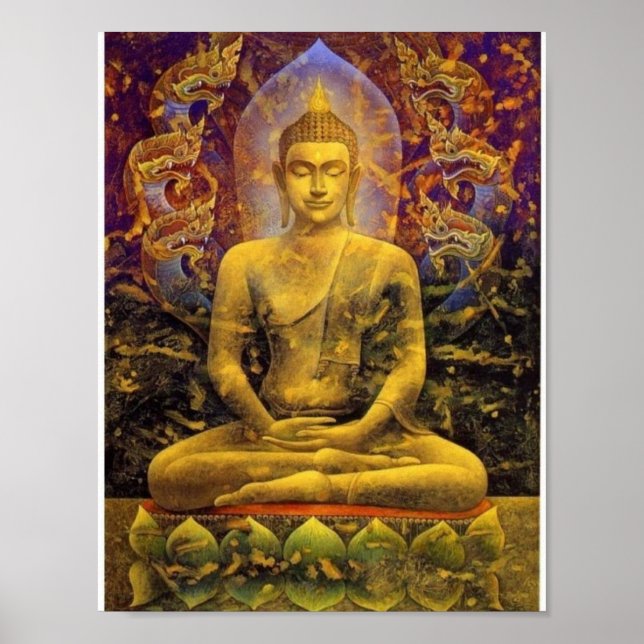 Buddha-utskrift Poster (Framsidan)