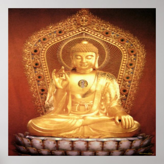 Buddha-utskrift Poster (Framsidan)
