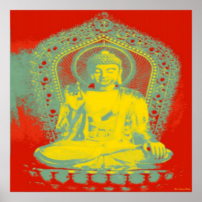 Buddha-utskrift Poster (Framsidan)