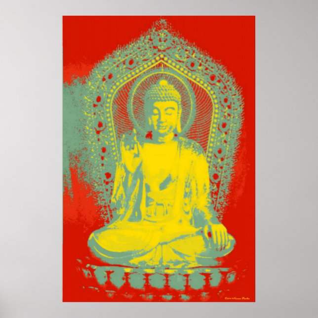 Buddha-utskrift Poster (Framsidan)