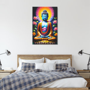 Buddha - Utvecklad mindfulness Canvastryck