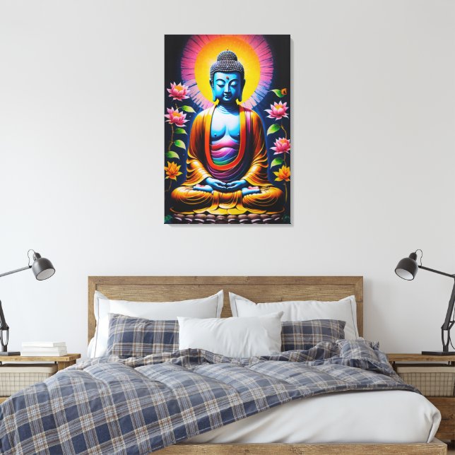 Buddha - Utvecklad mindfulness Canvastryck (Insitu (sovrum))
