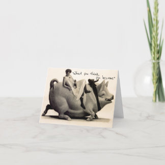 Buddha Vad du tänkor blir roligtens antika bild Kort