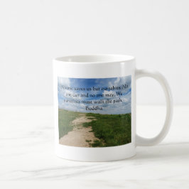 Buddha vägcitationstecken kaffemugg