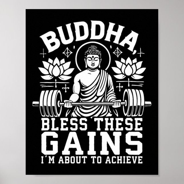 Buddha Välsigna De Här Vinningarna Jag Kommer Att  Poster (Framsidan)