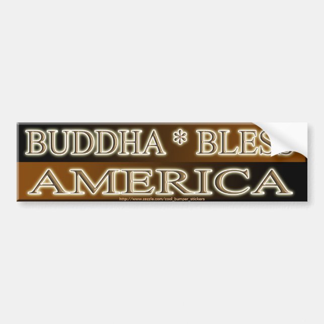 BUDDHA VÄLSIGNAR AMERIKA BILDEKAL (Framsidan)