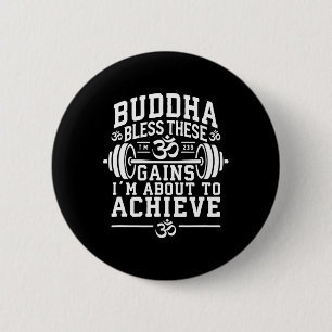 Buddha Välsigne Dessa Vinningar Jag Kommer Att Upp Knapp