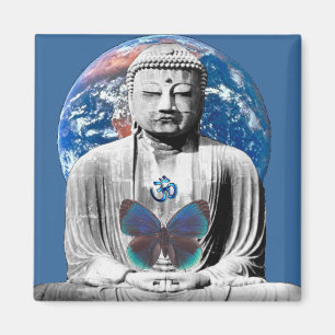 Buddha väntar på magneten magnet