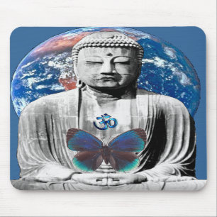 Buddha väntar på Mousepad Musmatta