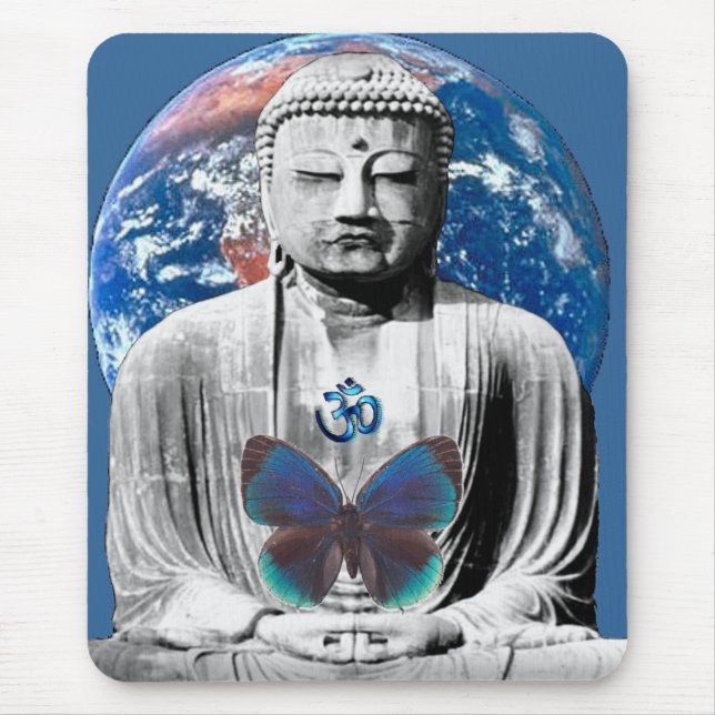 Buddha väntar på Mousepad Musmatta (Framsidan)