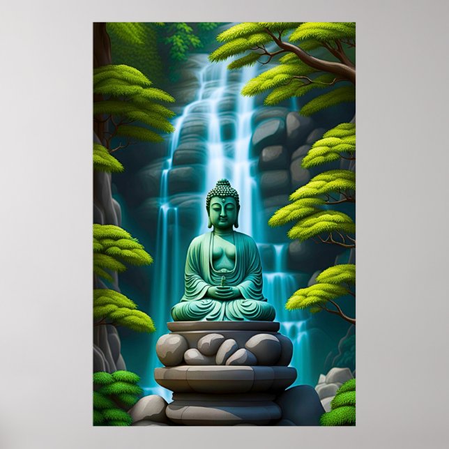 Buddha vattenfall poster (Framsidan)