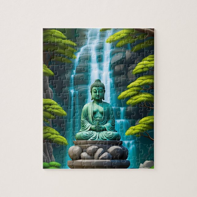 Buddha vattenfall pussel (Vertikal)