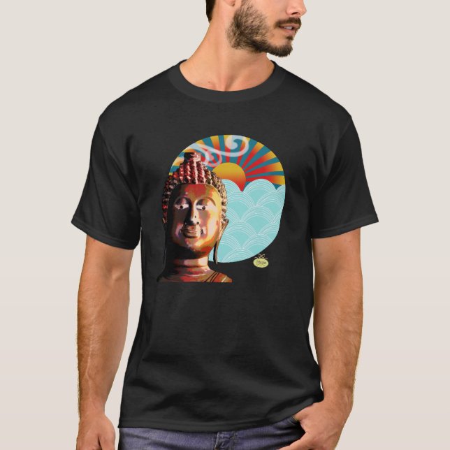 Buddha, vind & vatten bakgrund tee (Framsida)