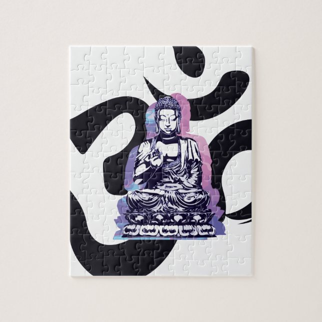 buddha vinkar 3 pussel (Vertikal)
