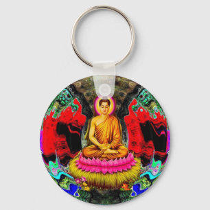 Buddha virvlar runt - Keychain Nyckelring