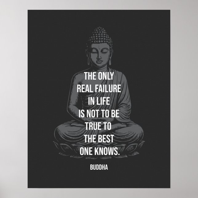 Buddha-visdom: Sann mot din bästa själv Poster (Framsidan)