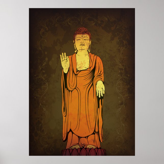 Buddha Vitarka Mudra Poster (Framsidan)