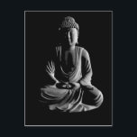 Buddha Vykort<br><div class="desc">Svart bakgrund</div>