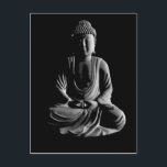 Buddha Vykort<br><div class="desc">Svart bakgrund</div>
