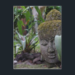 Buddha Vykort<br><div class="desc">Denna buddha staty var i en härlig botanisk trädgård i Kona,  Hawaii.</div>