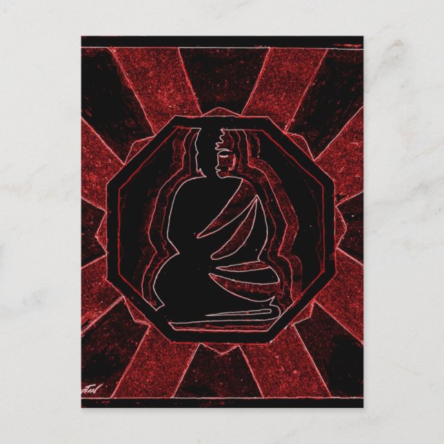 Buddha Vykort (Framsida)