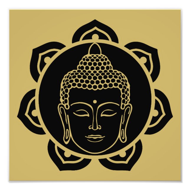 Buddha Wall Art Decor Chakra Decor Fototryck (Framsidan)