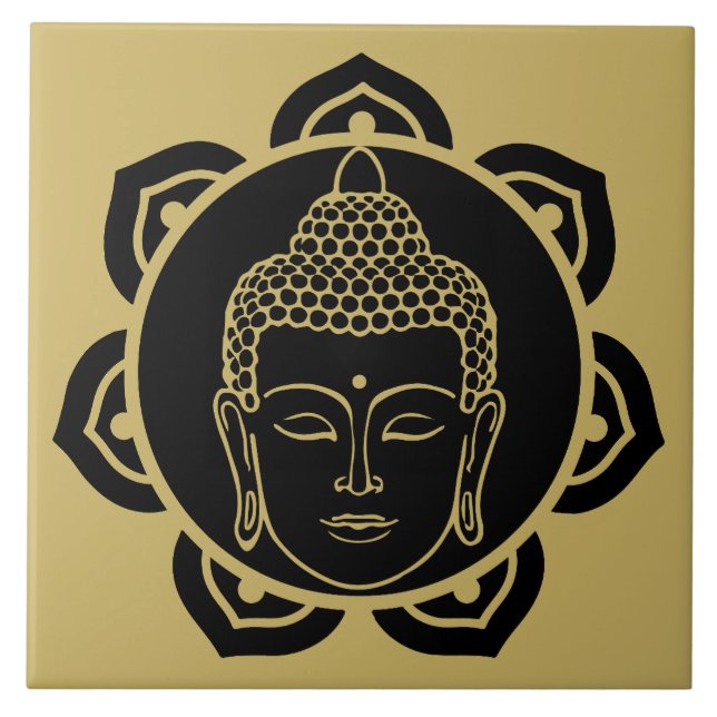 Buddha Wall Art Decor Chakra Decor Kakelplatta (Framsidan)