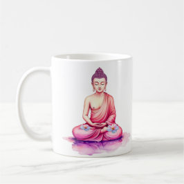 Buddha Watercolor Kopp, Meditation / Yoga Kaffemugg