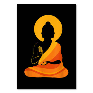 Buddha YingYang Zen Yoga, slappna av, njut livet Bordsnummer