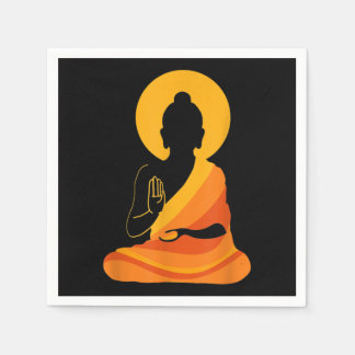 Buddha YingYang Zen Yoga, slappna av, njut livet Pappersservett