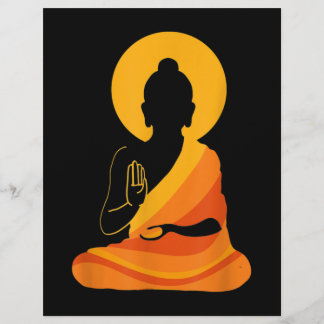 Buddha YingYang Zen Yoga, slappna av, njut livet Reklamblad