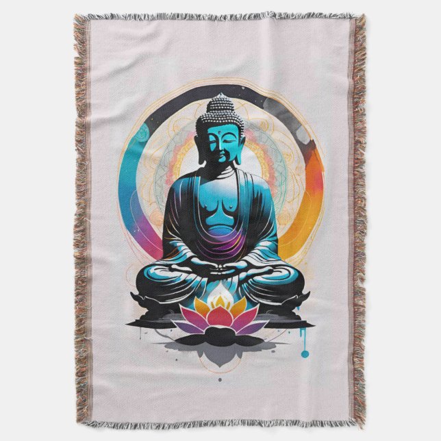 Buddha Zen Art Filt (Framsidan Vertikal)