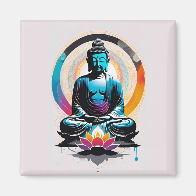 Buddha Zen Art Magnet (Framsidan)