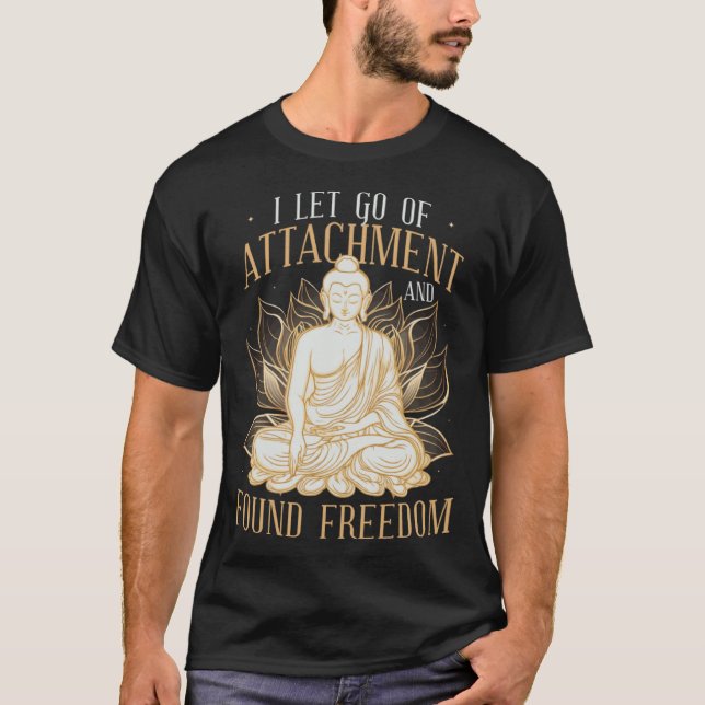 Buddha Zen Hinduism Andlig Meditation Yoga T Shirt (Framsida)