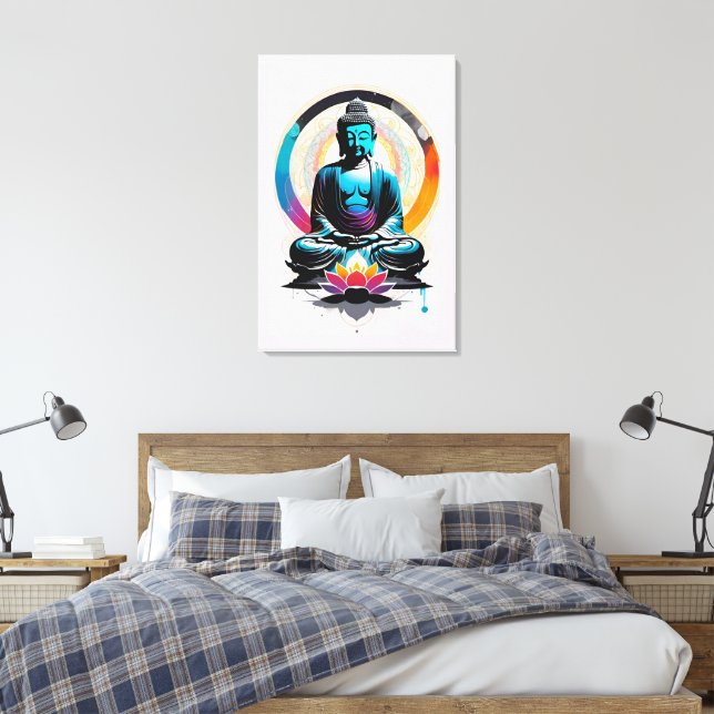 Buddha Zen-konst  Canvastryck (Insitu (sovrum))