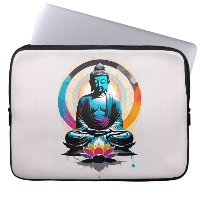 Buddha Zen-konst  Laptop Fodral (Framsidan)