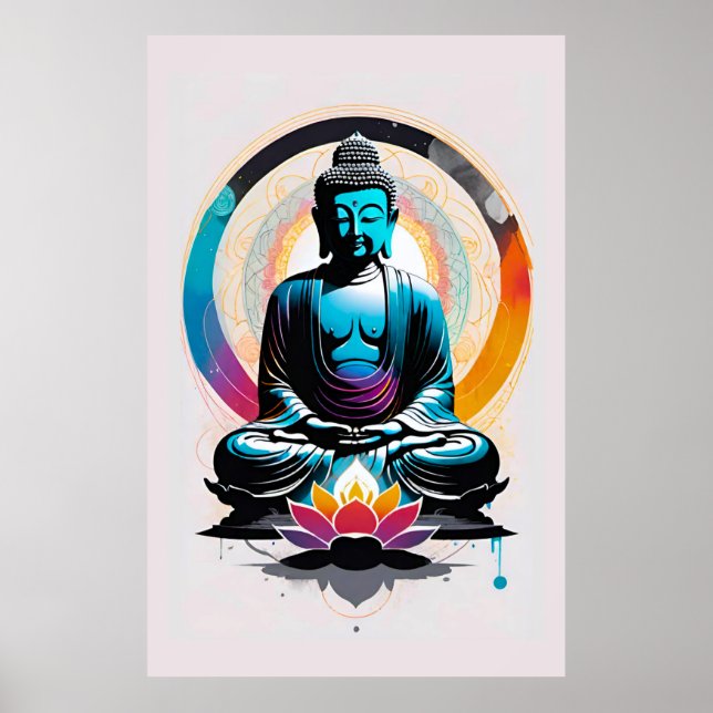 Buddha Zen-konst  Poster (Framsidan)