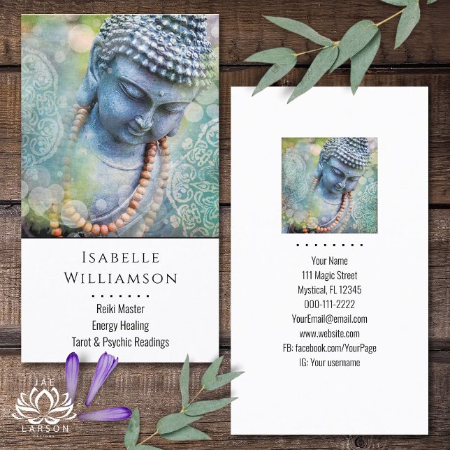 Buddha Zen Reiki Yoga Meditation Helig Andlig Visitkort (Skapare uppladdad)