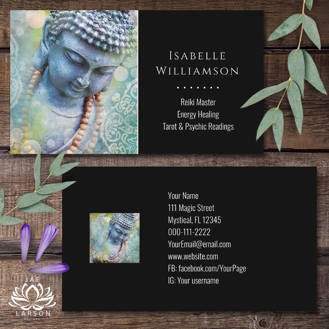 Buddha Zen Reiki Yoga Meditation Helig Andlig Visitkort (Skapare uppladdad)